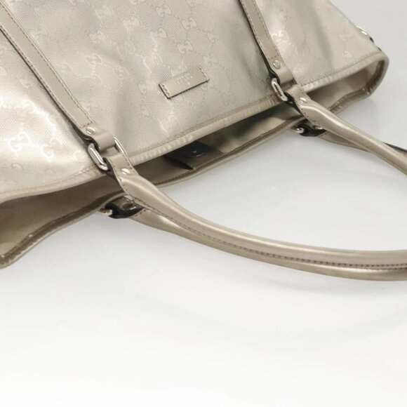 GUCCI GG Implementation Tote Bag Silver 197953 Auth 126051 - Picture 7 of 16